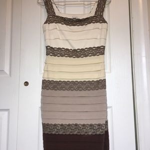 Ombre Knee Length Dress